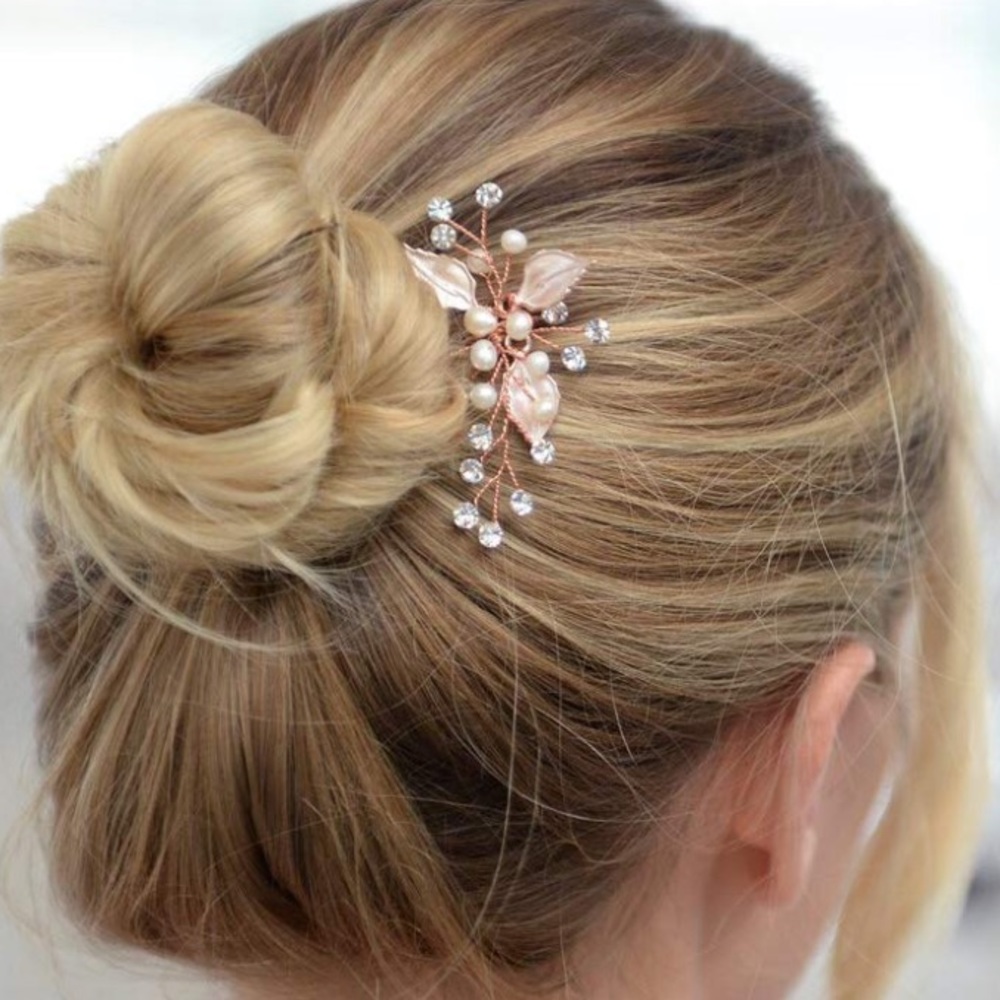 Rose Gold Bridal Hair Pins
